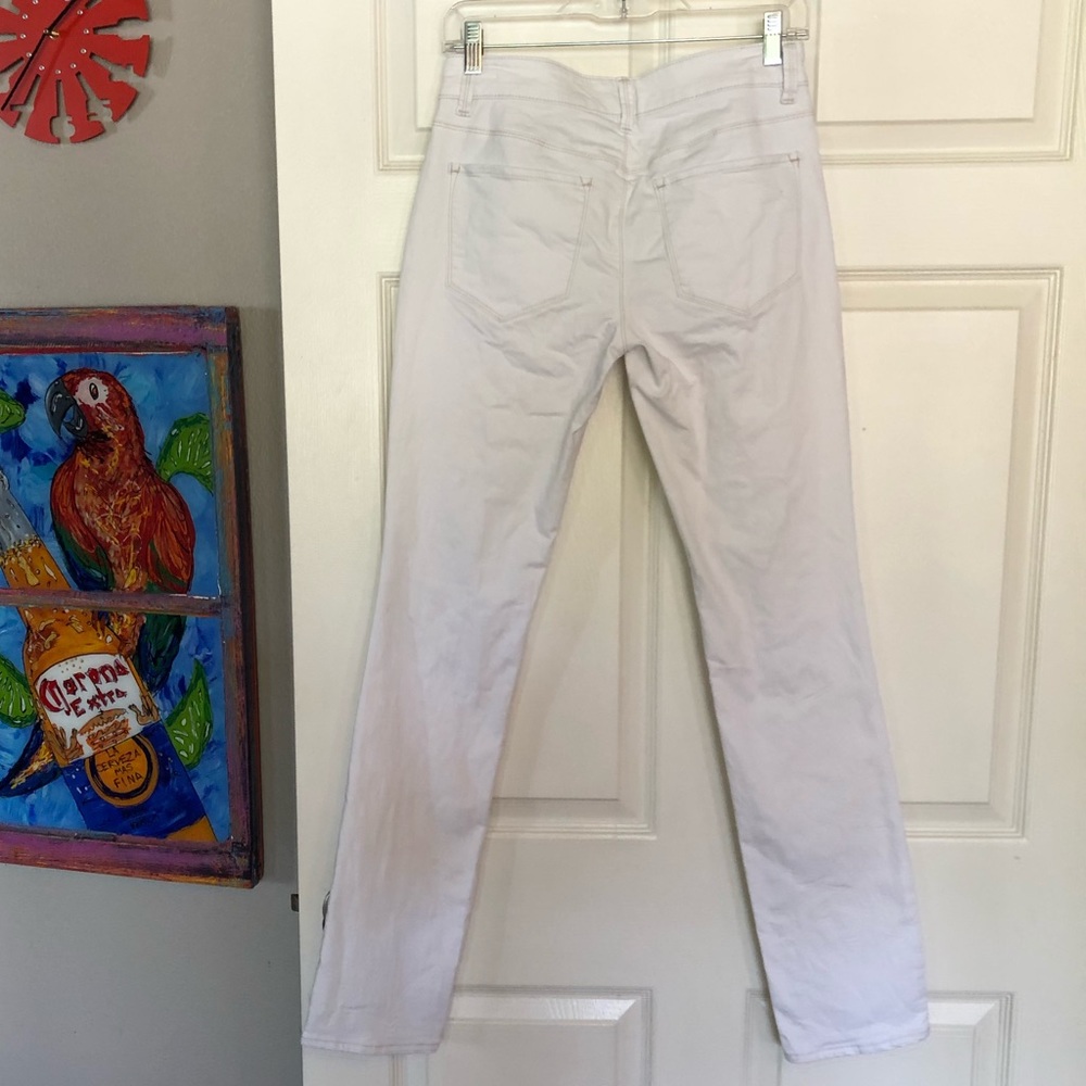 Ann Taylor Straight White Jeans - Picture 4 of 6